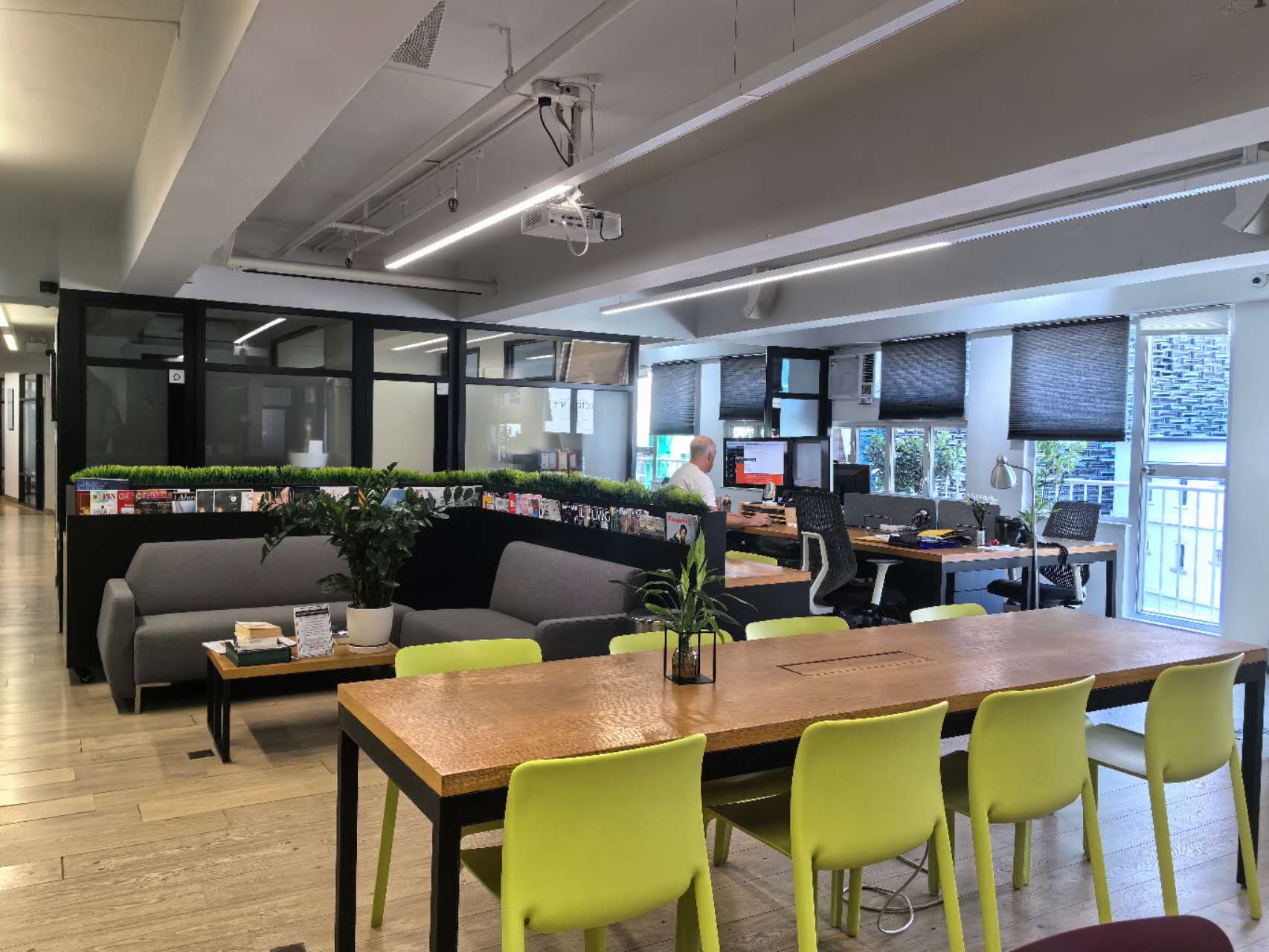 開放式辦公區域